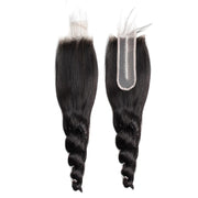 2x6HD Lace Closure Loose Wave Brazilian Virgin Human Hair