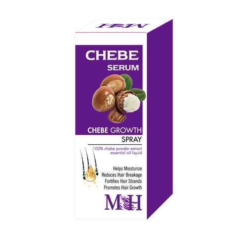 Chebe Intense Hair Growth Set Shampoo & Conditioner + Chebe Growth Hair Solution + Scalp Hair Massager