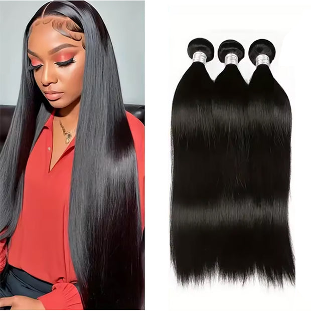 Ustar Basics Color 1B Human Hair Straight 1 3 4 Bundles