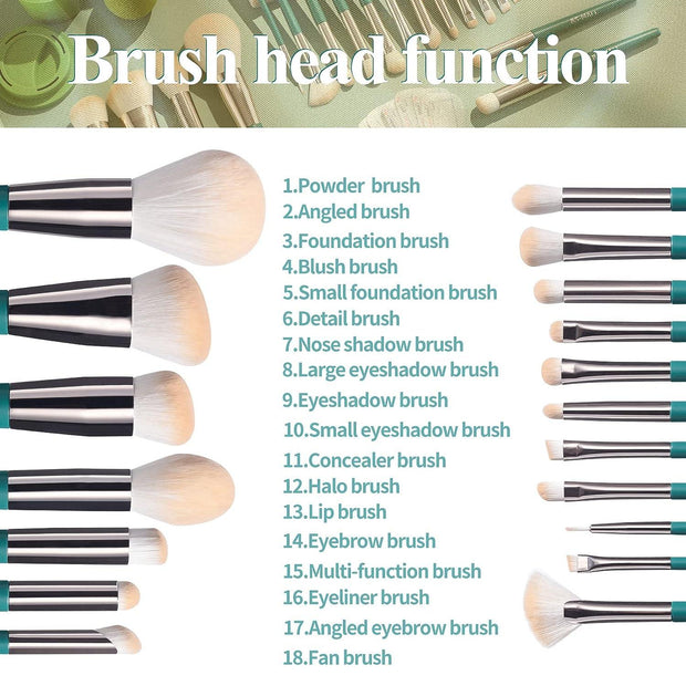 BS-MALL Makeup Brush Set Premium Synthetic Foundation Powder Concealers Eye Shadows Makeup Heart Shape 24 Pcs Set