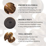 Highlight Body Wave color Brown and honey blonde High Qulity Human hair weft Highlighted 4P27 bundle 100 human virgin remy hair