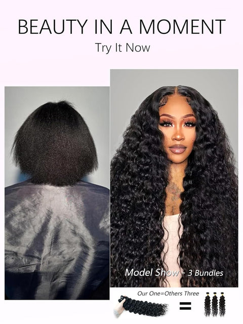 Double Drawn Bermese Curly Full End Unprocessed 100% Human Hair Natural Color