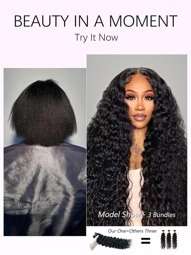 Double Drawn Bermese Curly Full End Unprocessed 100% Human Hair Natural Color