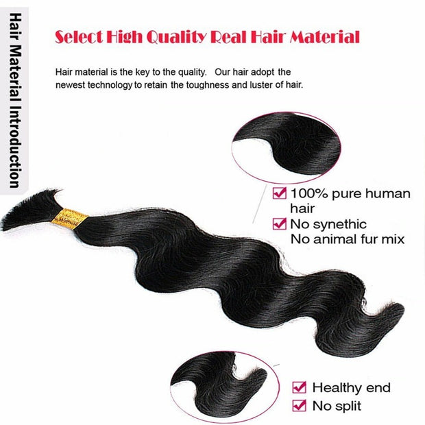 Best Quality Human Braiding Hair Bulk Mink REMY Hair 100g/bundle 22 inch