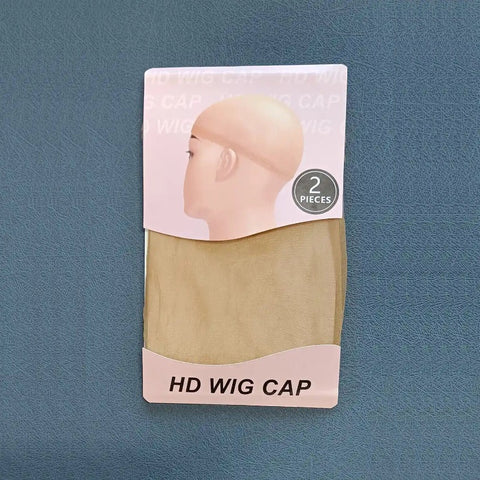 HD Nylon Mesh Net Hair Wigs Stocking Cap Fishnet Elastic Liner 2pcs per pack