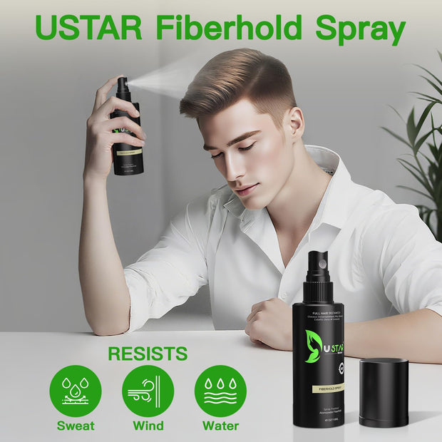Ustar Hair Fiber hold Spray Waterproof 4 fl oz/118mL