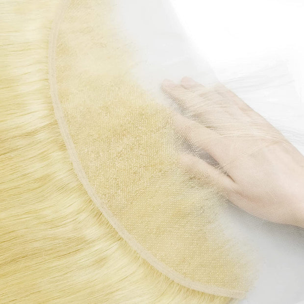 13x4 HD Lace Frontal 613 Blonde Straight 100% Human Hair