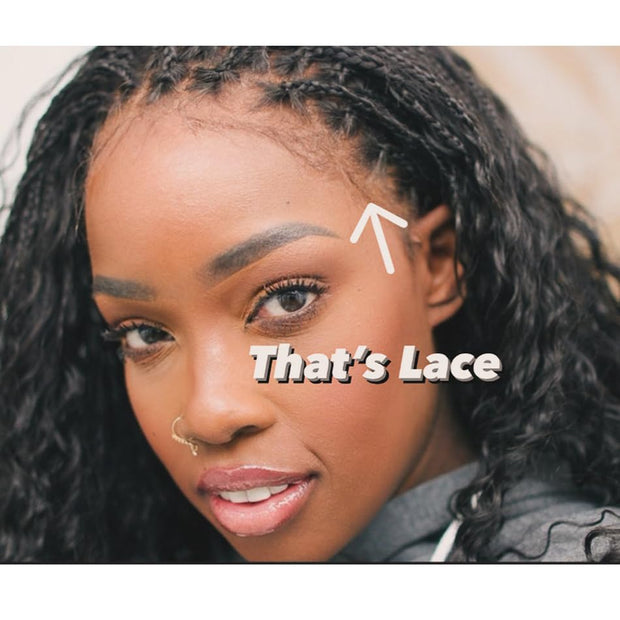 Boho Box Braids Wig Full Lace Braided Wig Human Hair Square Parted Knotless Pre Pluched With Baby Hair Braided Wigs for Black Women