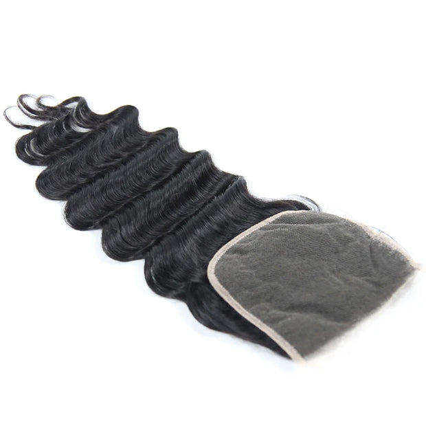 5x5HD Closure Loose wave High Quality Human Hair Natural Black