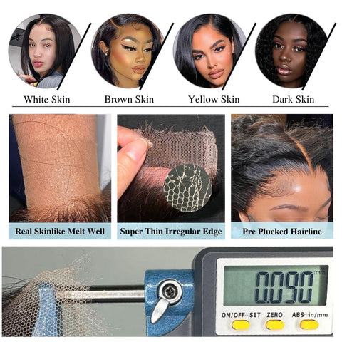 2x6HD Lace Closure Natural Wave Brazilian Virgin Human Hair