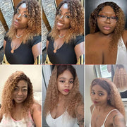 Ombre Dark to Light Brown (4/30) Jerry Curl 100% Virgin Hair