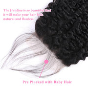 5x5 Transparent Lace Jerry Curl Lace Closure Brazilian Virgin Human Hair
