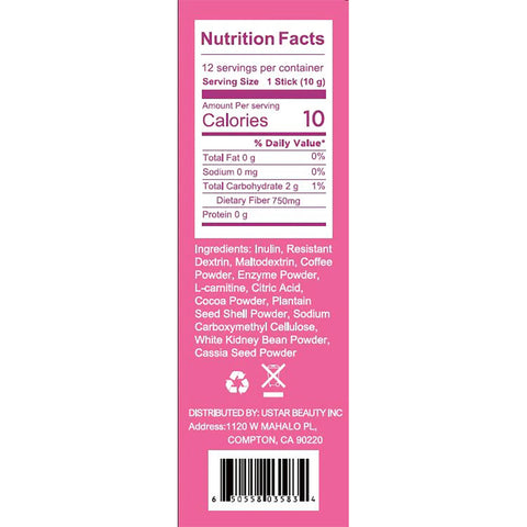 Keto Friendly Slim Coffee Chocolate-Flavored Instant Coffee Packets for Skinny Diet & Metabolism Support  12 Sticks 10g/stick Free shipping