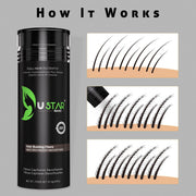 2 Pack - Ustar Hair Building Fibers .97oz/25g For All Hair Types