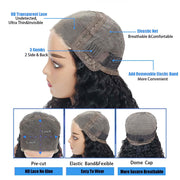 5x5HD Lace Wear To Go Glueless Jerry Curl Pre-Cut Lace Closure Wig 100 Virgin Human Hair Natural Color Wig