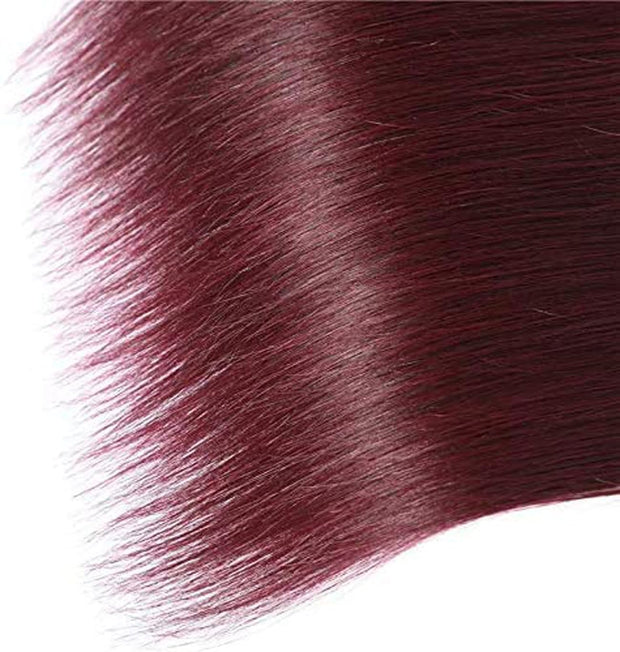 Burgundy Straight 100% Virgin Hair
