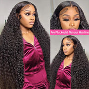 13x6 Lace Frontal Wig Pineapple Wave 100 Human Hair Density 250% Free Part