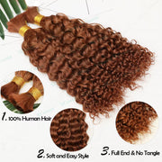 Human Braiding Hair Water Wave 2 bundle 100g Color 33#