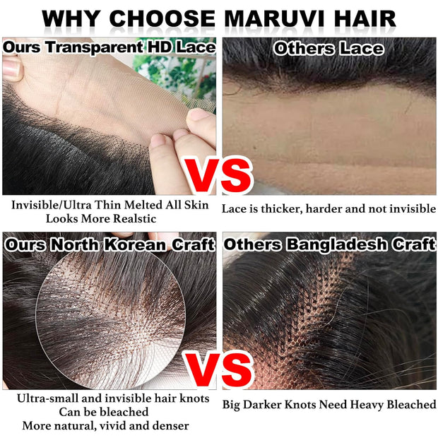 4x4HD Lace Closure Straight Human Hair 100% Unprocessed Brazilian Virgin Human Hair Free Part