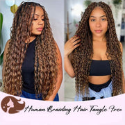Human Braiding Hair Water Wave 2 bundle 100g Color Chocolate Brown (4#)