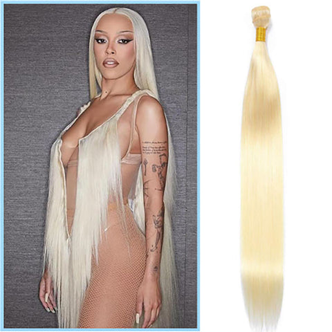 Super Long Blonde Raw Hair Straight 40 Inches High Quality 100 Human Hair