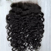 5x5 Transparent Lace Burmese Curl Lace Closure Brazilian Virgin Human Hair