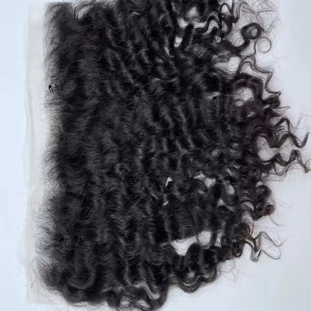 13x4HD Lace Frontal Burmese Curl High Quality Brazilian Virgin Hair Swiss Lace, Skin-melt Lace, Invisible Lace