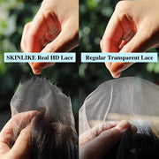 2x6HD Lace Closure Natural Wave Brazilian Virgin Human Hair
