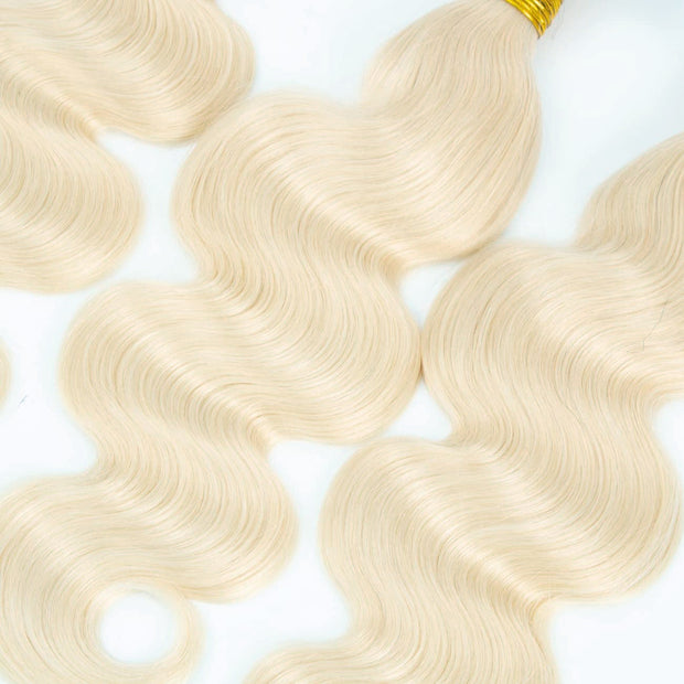 Platinum Blonde Body Wave 100% Quality Human Hair