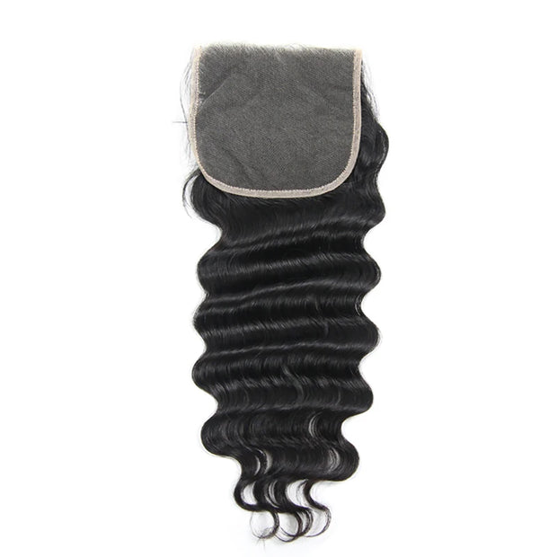 5x5HD Closure Loose wave High Quality Human Hair Natural Black