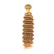 Deep Wave Honey Blonde Unprocessed Brazilian Human Virgin Hair