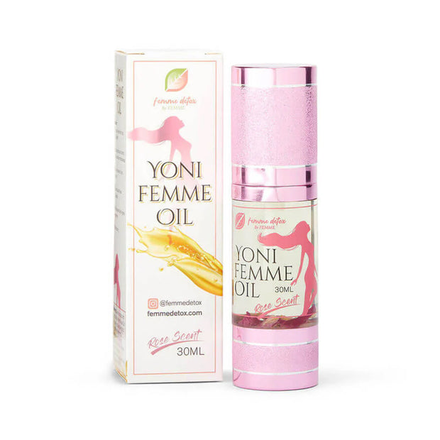 Mother's Day Sale 4In1 gift for woman,Yoni Femme Wash + Femme Hydrating Oil + Vagi-Wipes + Vanilla Spice Vjay Balancing Tea