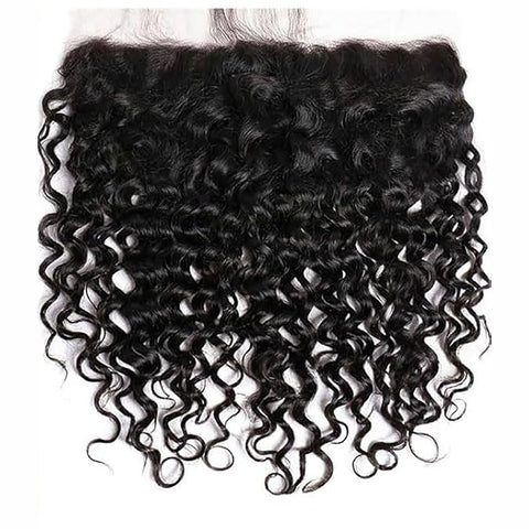 13x6HD Water Wave Swiss Lace Frontal Unprocessed Mink Virgin Human Hair