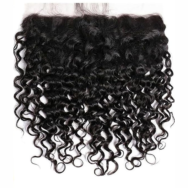 13x6HD Water Wave Swiss Lace Frontal Unprocessed Mink Virgin Human Hair