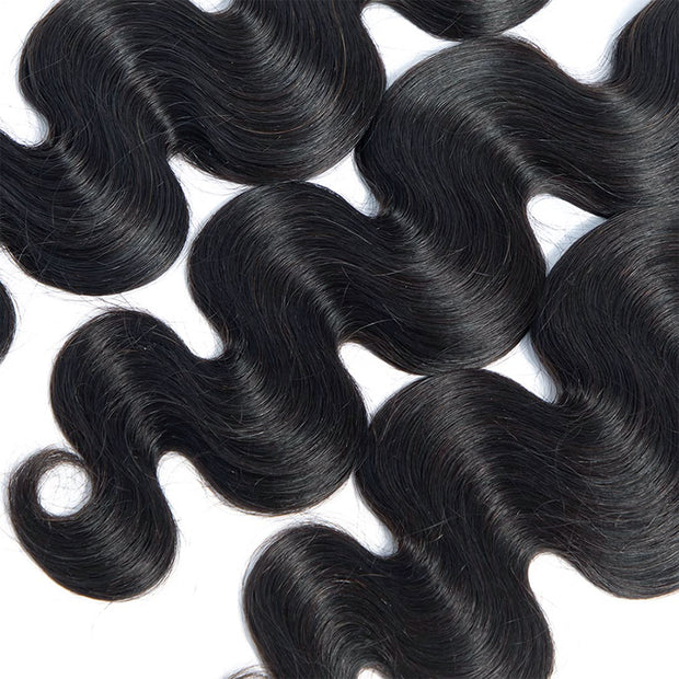 Affordable Hair Body Wave 100% Human Hair 10 to 28 Inch Natural Black Bundle
