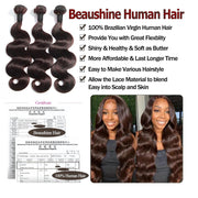 Seasonal Sale 50% OFF Dark Brown (2#) Body Wave 100% Human Hair