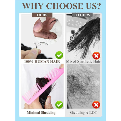Natural color Human BOHO Braiding Hair Natural Wave Bulk hair Best Quality Mink hair extensions 100g/bundle
