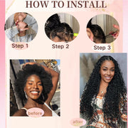 Human Braiding Hair Water Wave 2 bundle 100g Color Chocolate Brown (4#)