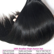 Affortable #1 Jet Black Human Hair Straight Hair Bundles
