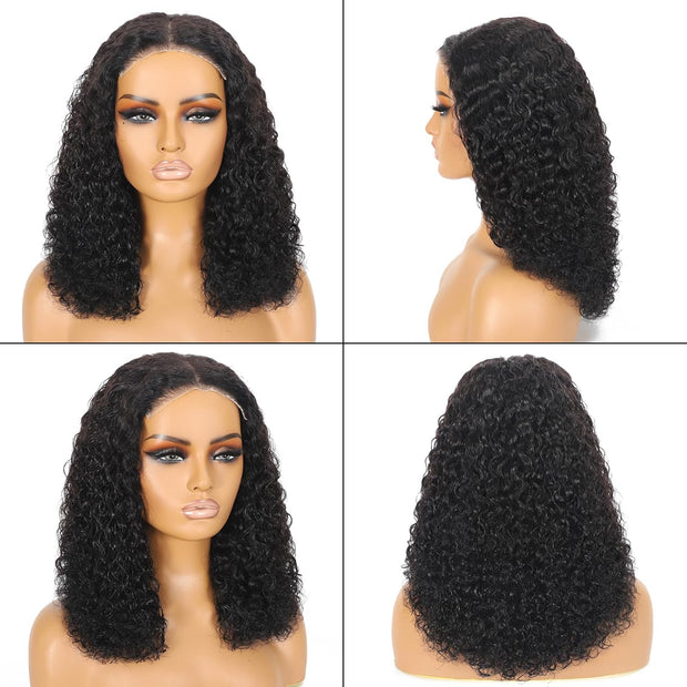 5x5HD Lace Wear to Go Glueless Wig Water Wave Pre-Cut Lace Closure  Wig 100 Virgin Human Hair Natural Color Swiss Lace / Skin-melt Lace / Invisible Lace