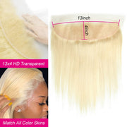 13x4 HD Lace Frontal 613 Blonde Straight 100% Human Hair