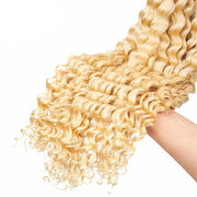 Human Braiding Hair Deep Wave 2 bundle 100g Color Blonde (613#)