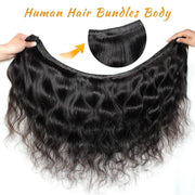 12A Premium Hair Jet Black Color #1 Body Wave High Quality Full In End Silky Unprocessed  Human Hair Extensions