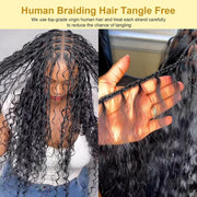 Natural color Human BOHO Braiding Hair Jerry Curl Bulk hair Best Quality Mink hair extensions 100g/bundle