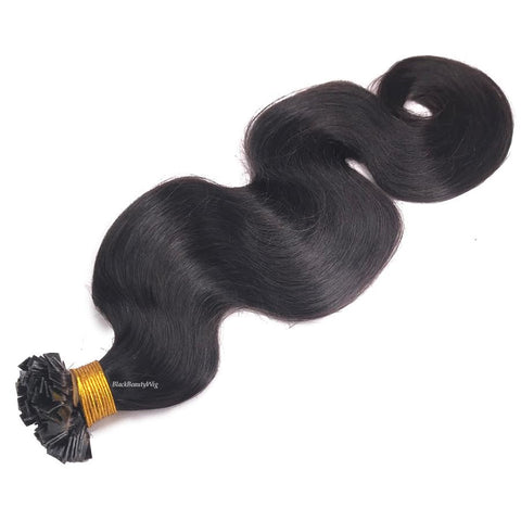 Flat K Tip Black Hair Human Hair Extension (Copy)