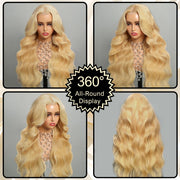 13x4 Lace 613 Blonde Body Wave Wear and Go Wig  Glueless Pre-Cut Lace 100 Human virgin remyHair