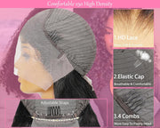 13x6HD Lace Wig Burmese 100 Human High Quality Hair Swiss Lace, Skin-melt Lace, Invisible Lace