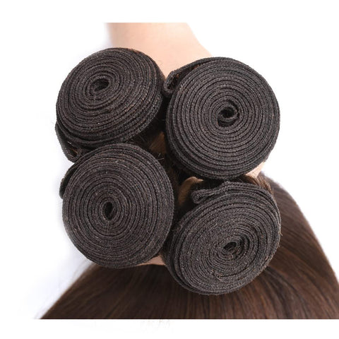 Seasonal Sale 80% OFF Medium Brown (#4) Straight 100% Human Hair