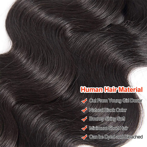 Super Long single drawn raw hair Body Wave 32-40 Inches High Quality 100 Human Hair
