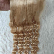 5X5  HD Lace Closure 613 Blonde Human Hair Deep Wave